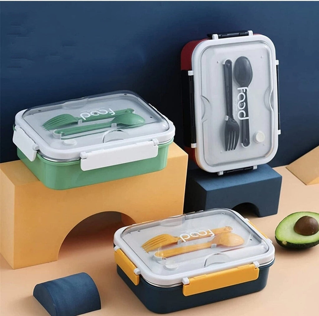 3 compartment Stainless steel premium quality/ leak proof insulated lunch box for kids lunch box KidosPark