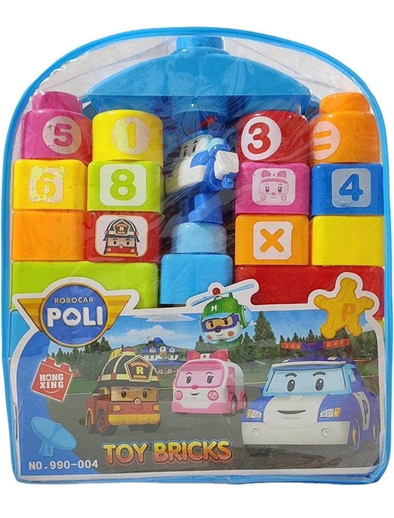 30 large pieces Poli Robocar Building blocks blocks KidosPark