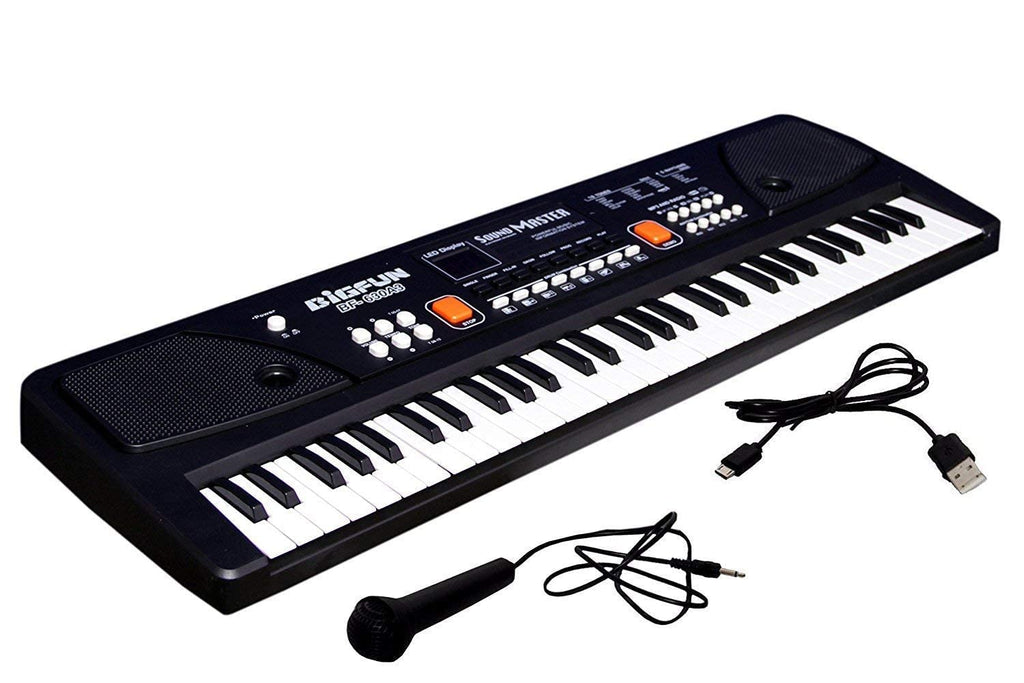 61 keys Big fun musical keyboard with DC power option, recording and mic Musical Toys KidosPark