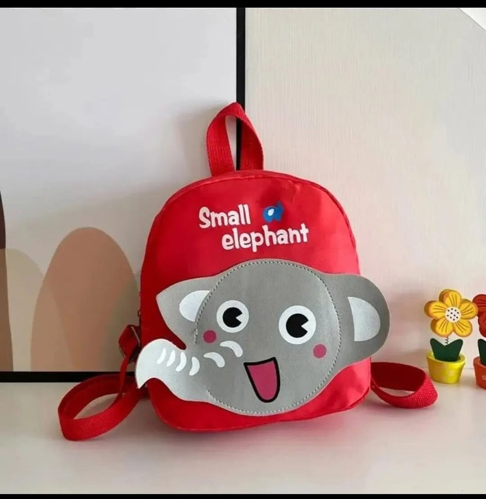Adorable Elephant -themed Canvas Backpack for Kids Bags and Pouches KidosPark