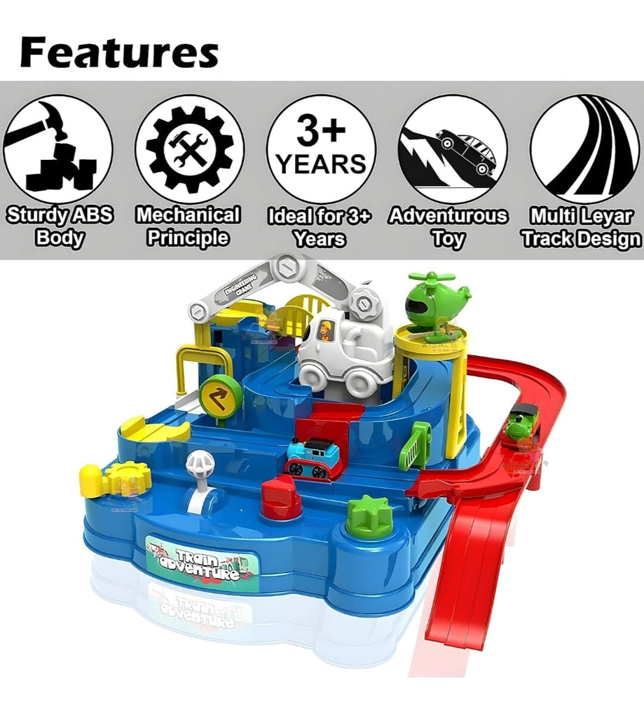 Adventure Train Toy Package Cars and Car Tracks KidosPark