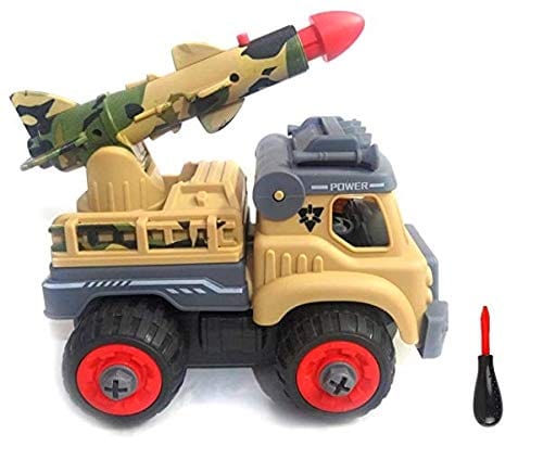 Assemble disassemble Military Army Tool Truck Rocket Launcher - Educational Toy Cars and Car Tracks KidosPark