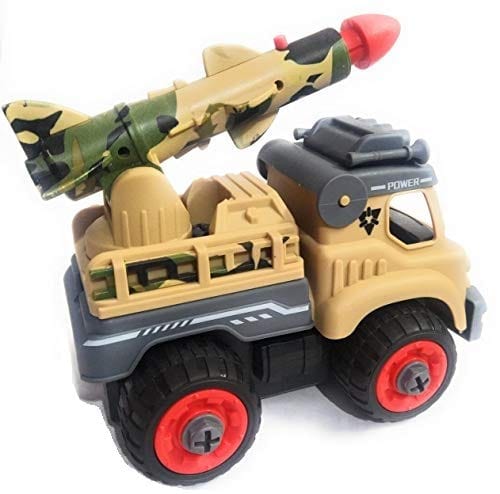 Assemble disassemble Military Army Tool Truck Rocket Launcher - Educational Toy Cars and Car Tracks KidosPark