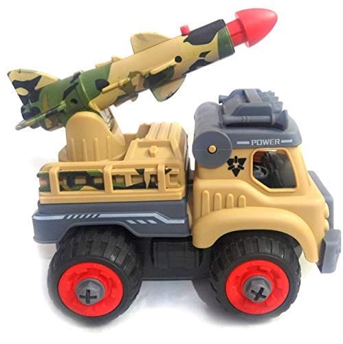 Assemble disassemble Military Army Tool Truck Rocket Launcher - Educational Toy Cars and Car Tracks KidosPark