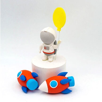 Astronaut Design puzzle eraser ( Grey eraser ) stationery KidosPark