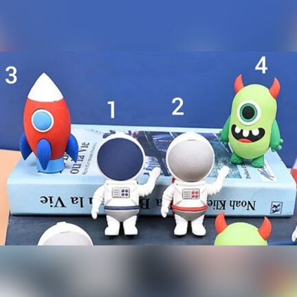 Astronaut Design puzzle eraser ( Grey eraser ) stationery KidosPark