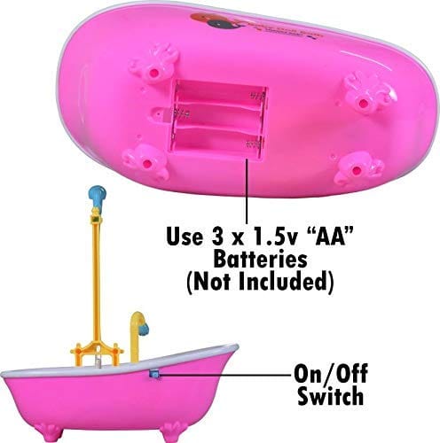 Baby Doll Bath with simulating shower. (Working shower) Dolls and Doll houses KidosPark