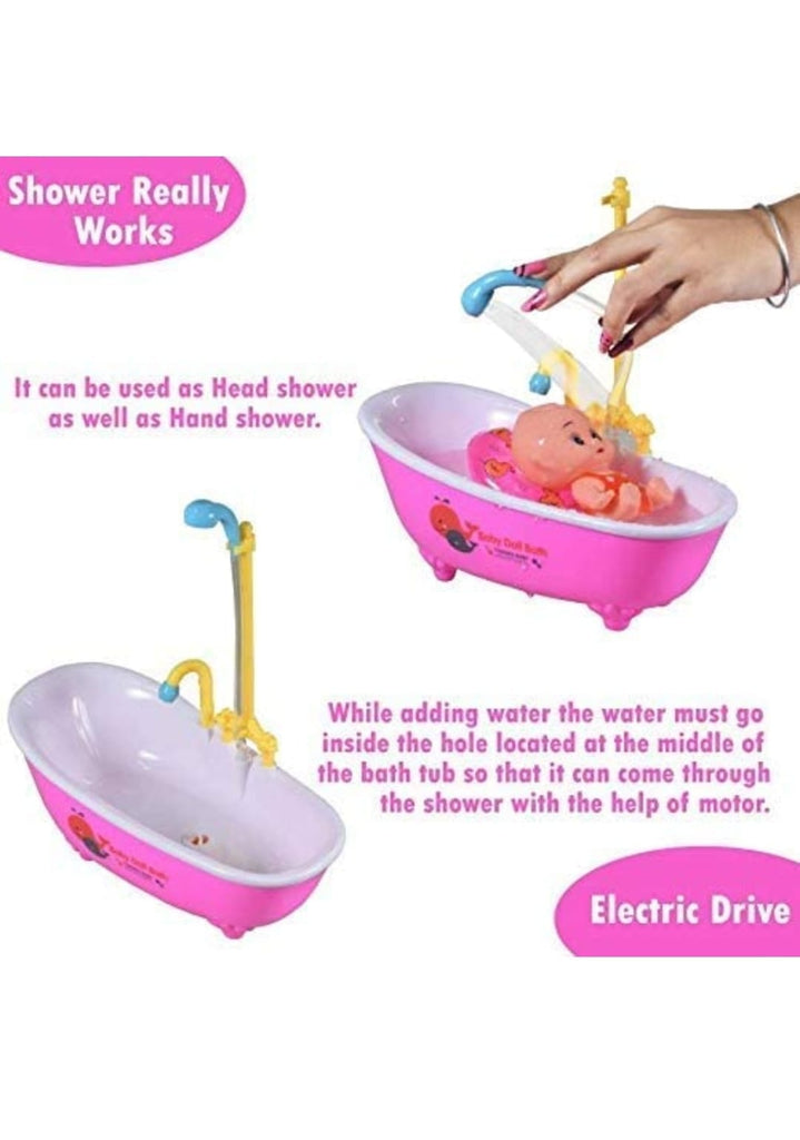 Baby Doll Bath with simulating shower. (Working shower) Dolls and Doll houses KidosPark