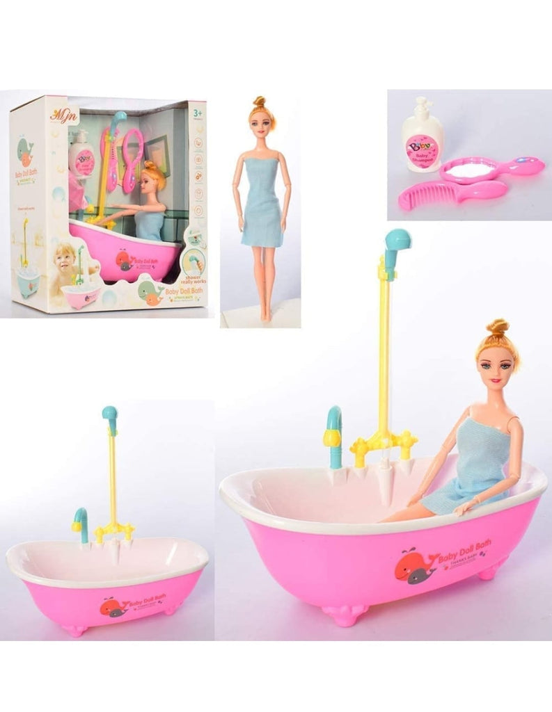 Baby Doll Bath with simulating shower. (Working shower) Dolls and Doll houses KidosPark