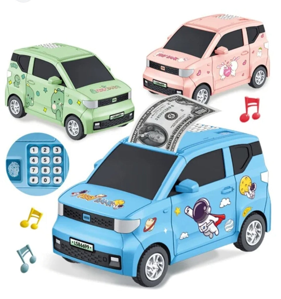 Battery operated car designed ATM piggy bank for kids Piggy Bank KidoSpark