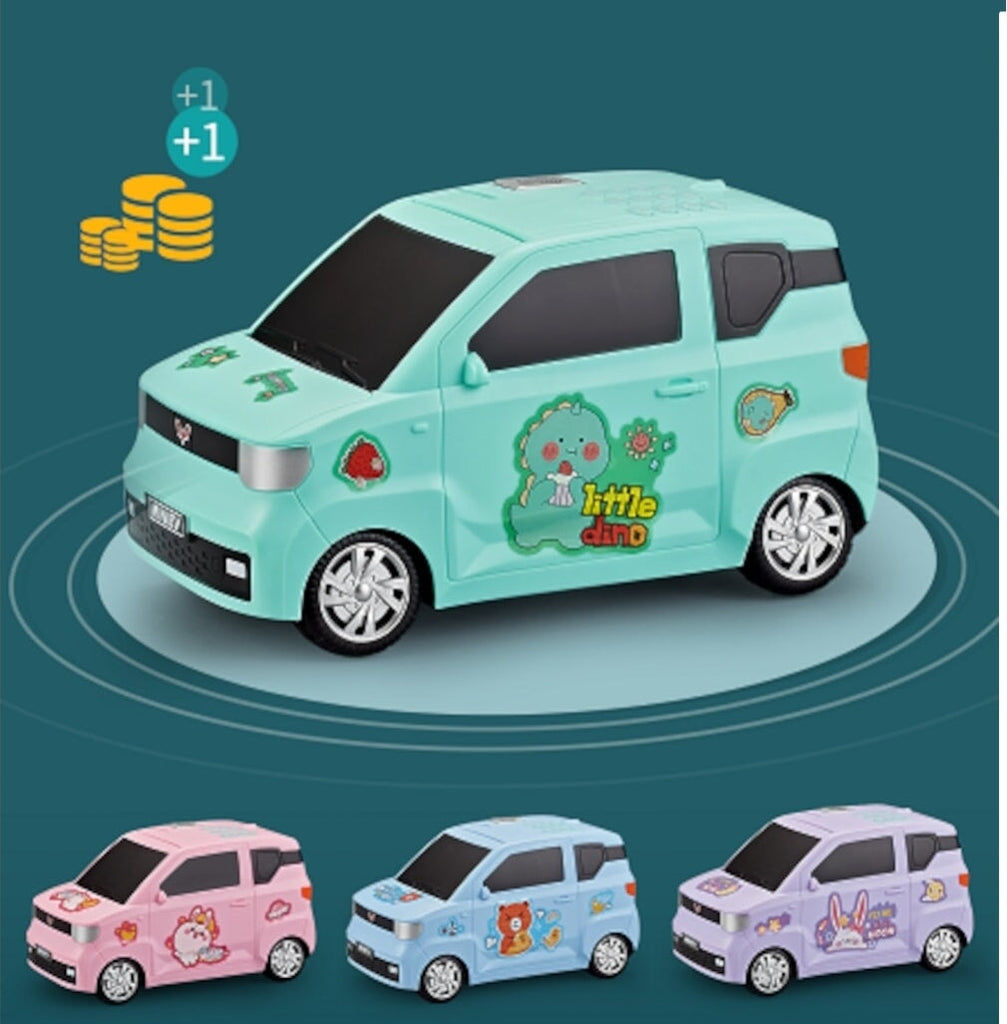 Battery operated car designed ATM piggy bank for kids Piggy Bank KidoSpark