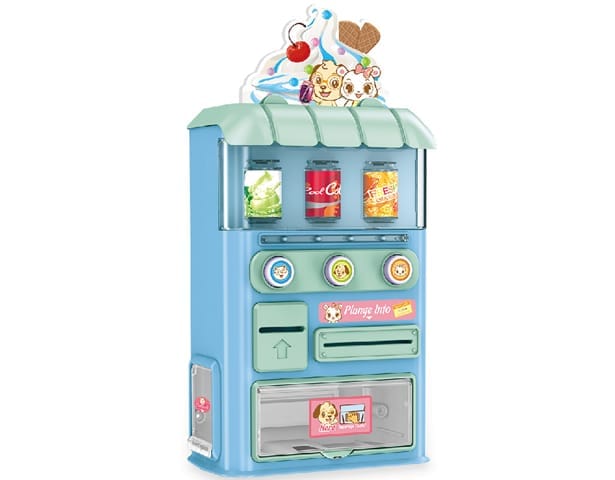 Battery operated vending machine with light and sound for kids pretend play. Toy KidosPark