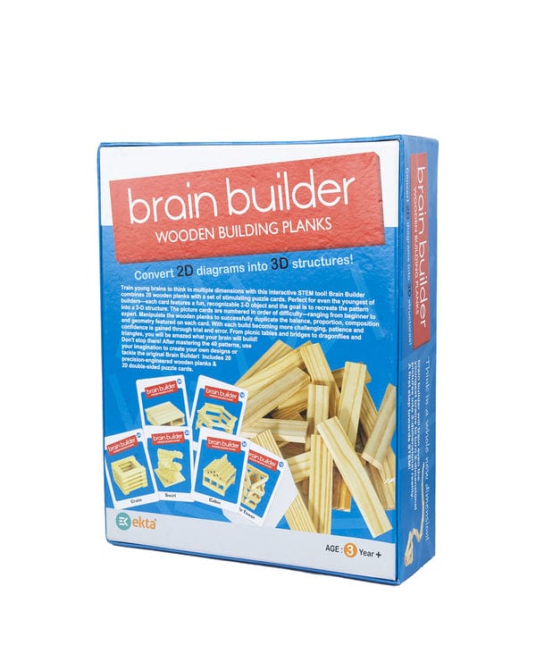 Brain builder wooden building planks blocks ( Set -1) blocks KidosPark