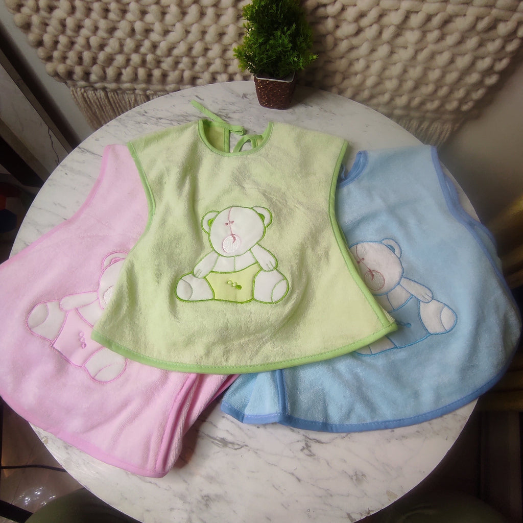 Comfort Cotton Bibs for Babies: Reusable Pack for Ages 0 to 24 Months Kidospark