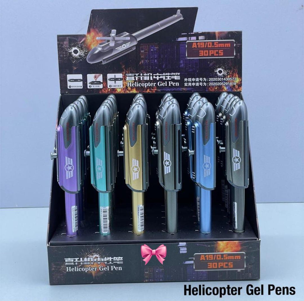 Designer Helicopter gel pen ( Single Piece) stationery KidosPark