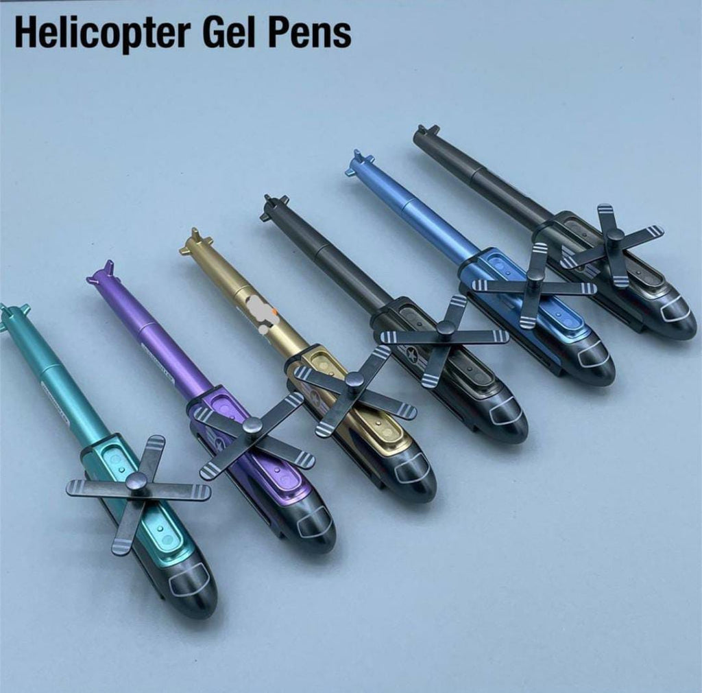 Designer Helicopter gel pen ( Single Piece) stationery KidosPark
