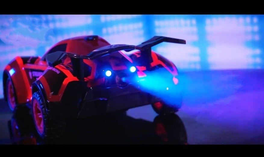 Dynamic Red RC Car - 2.4 GHz Remote Control, 5 Lightning Modes, Crashworthy Chassis Remote controlled Toys KidosPark