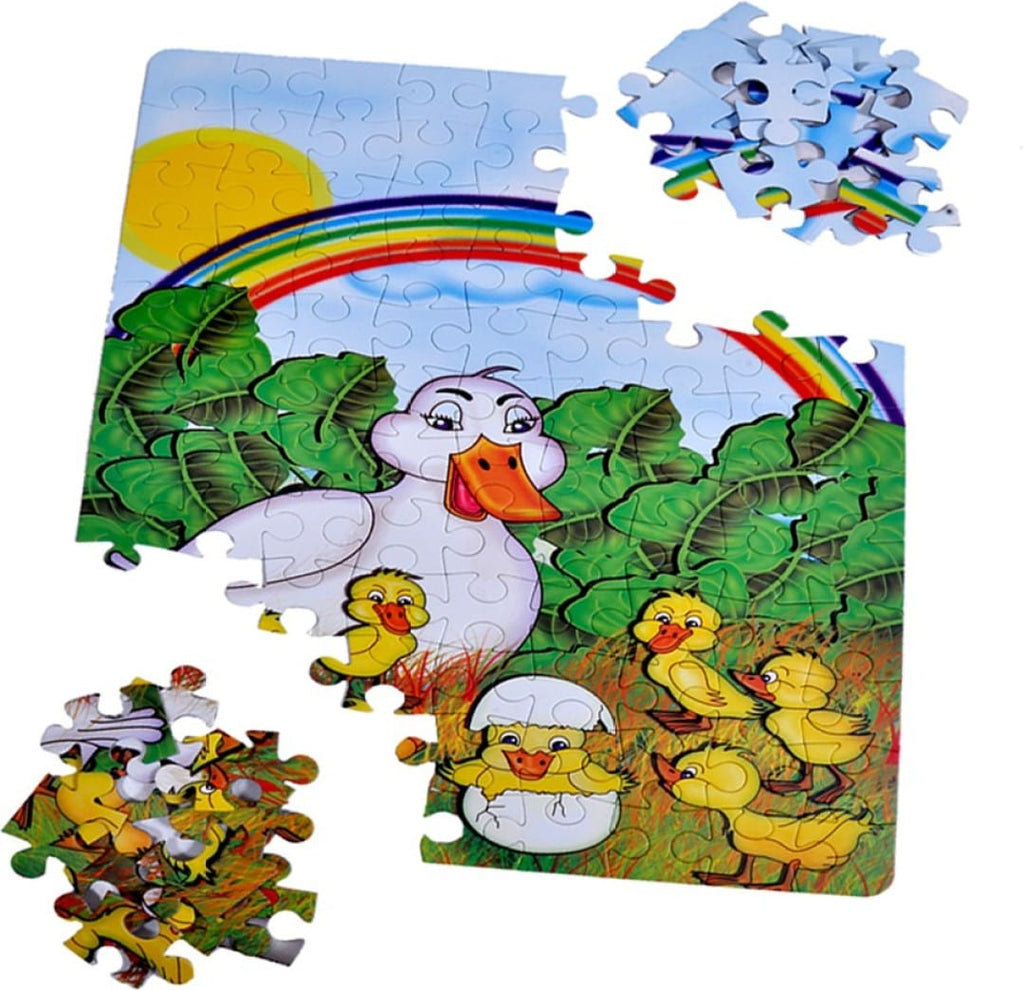 Educational Puzzle Set: The Ugly Duckling Storybook with 108 Pieces for Kids, 6+ Board Game KidosPark