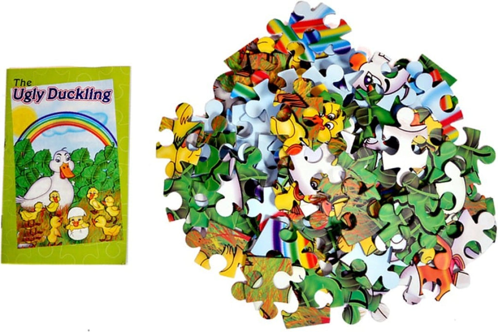 Educational Puzzle Set: The Ugly Duckling Storybook with 108 Pieces for Kids, 6+ Board Game KidosPark