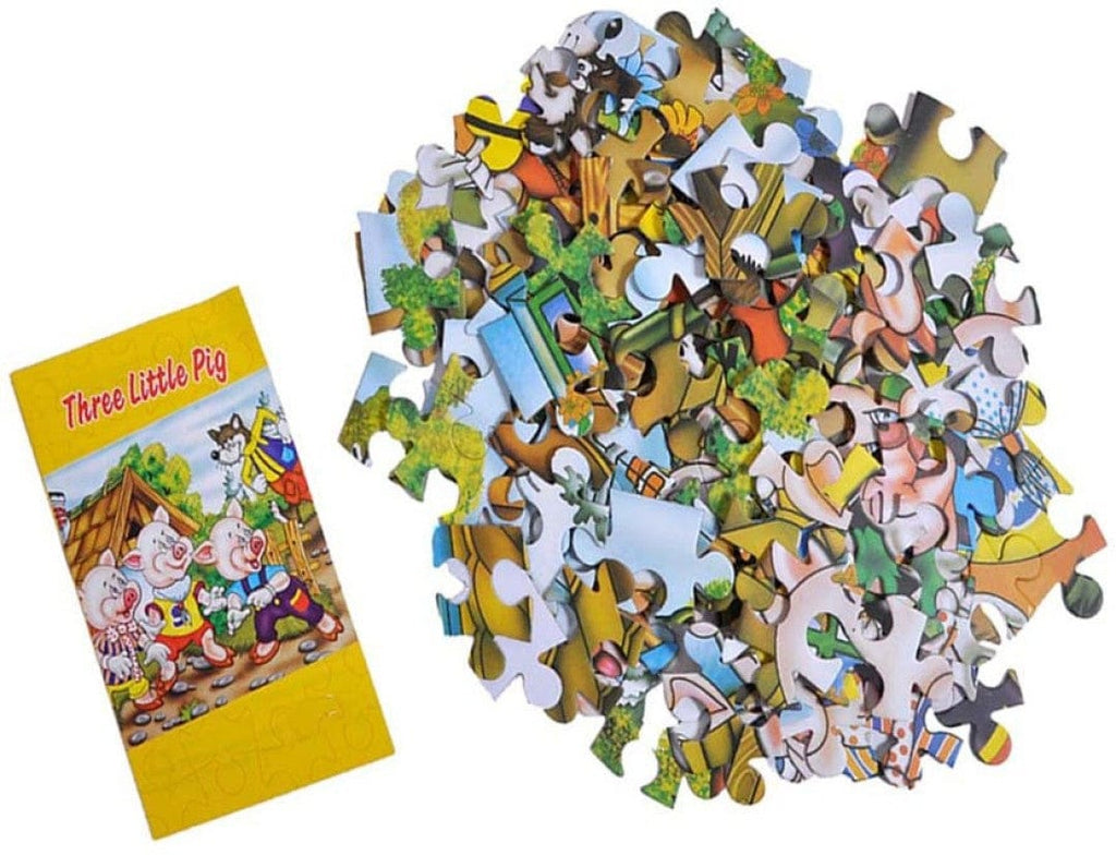 Engage, Play, Learn: 'Three Little Pigs' Educational Puzzle - 108 Pieces for Ages 6 and Above Board Game KidosPark