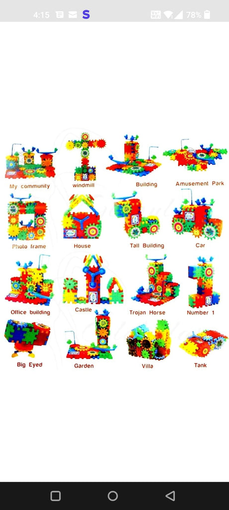 Enhance and Play: 81-Piece Building Block Set for Kids | STEM Learning & Creativity Development blocks KidosPark