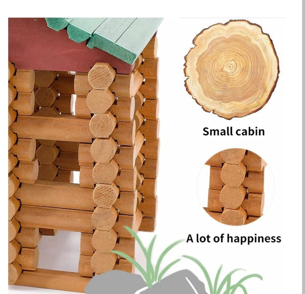 Enhance Creativity and Learning with our 90pcs Farm Cottage Building Set - Premium Wooden Toy for Kids blocks KidosPark