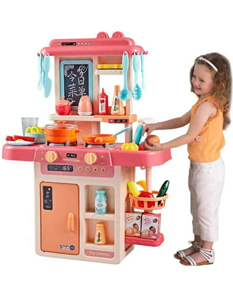 Enhance Playtime Fun: 36-Piece Kids Kitchen Kit Set with Realistic Light and Sound Effects and Simulated Water Spray Role play toys KidosPark