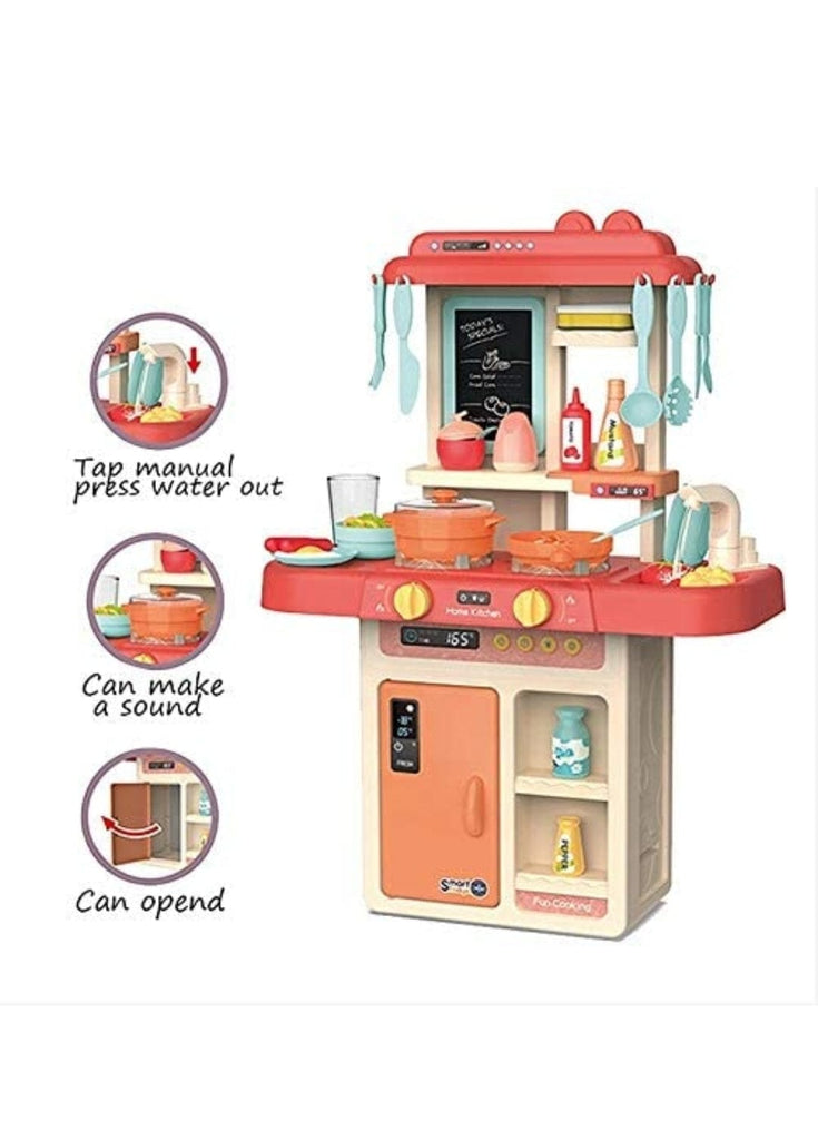 Enhance Playtime Fun: 36-Piece Kids Kitchen Kit Set with Realistic Light and Sound Effects and Simulated Water Spray Role play toys KidosPark