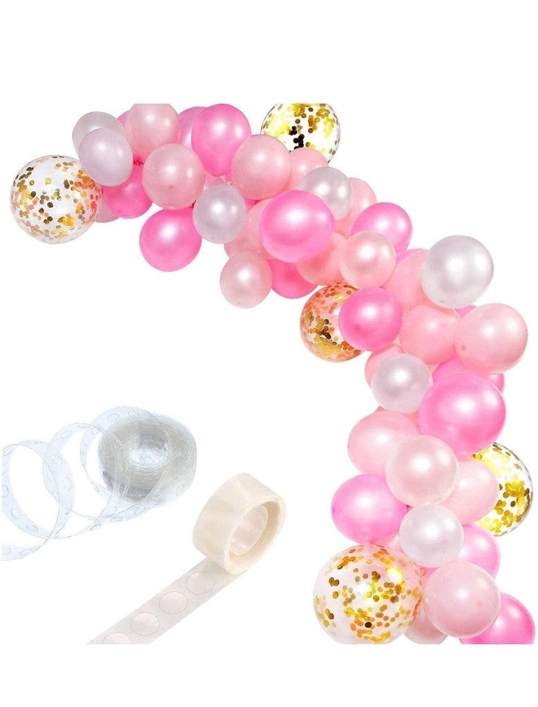 Exquisite Pink and White Balloon Arch Set for Events | Easy Installation | 113 Pieces Balloons KidosPark