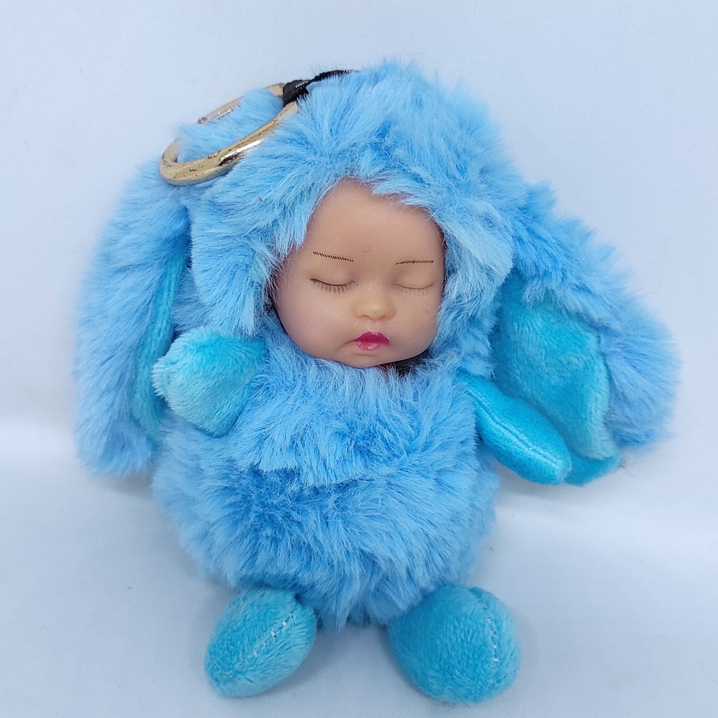 Fluffy and soft Sleeping baby doll key chain/ Bag accessory/ Car decor Dolls and Doll houses KidosPark