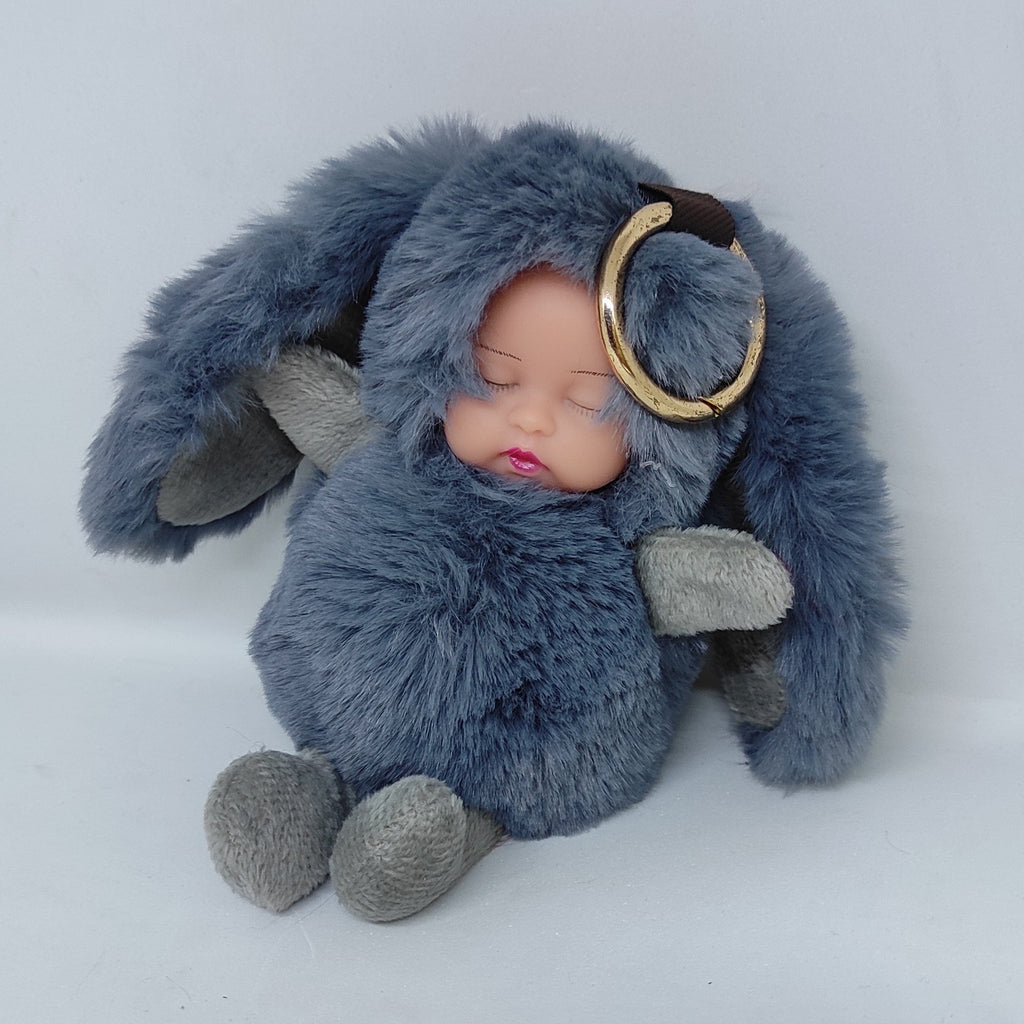 Fluffy and soft Sleeping baby doll key chain/ Bag accessory/ Car decor Dolls and Doll houses KidosPark