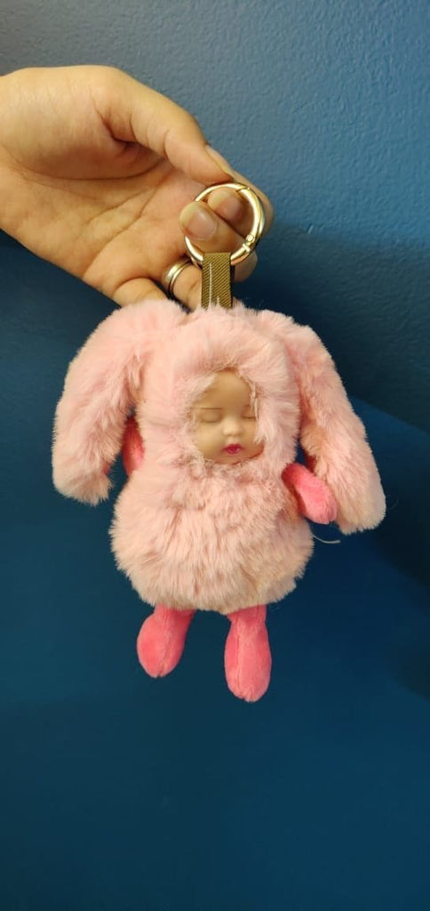 Fluffy and soft Sleeping baby doll key chain/ Bag accessory/ Car decor Dolls and Doll houses KidosPark