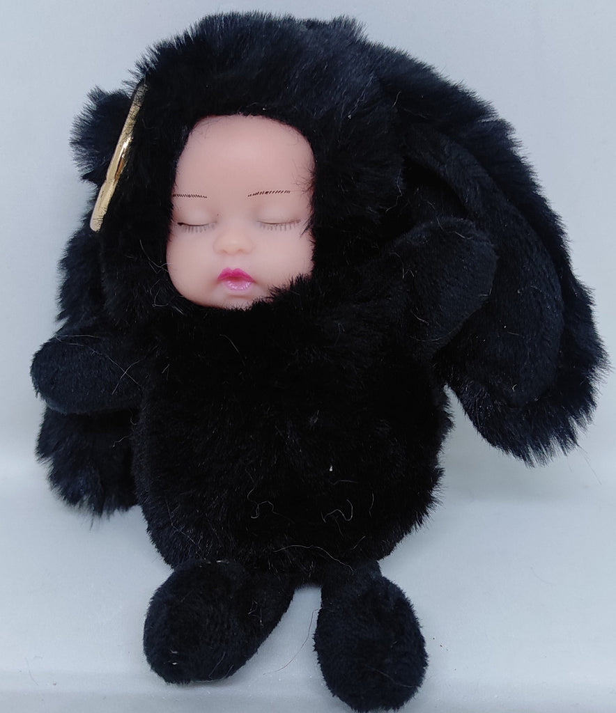 Fluffy and soft Sleeping baby doll key chain/ Bag accessory/ Car decor Dolls and Doll houses KidosPark