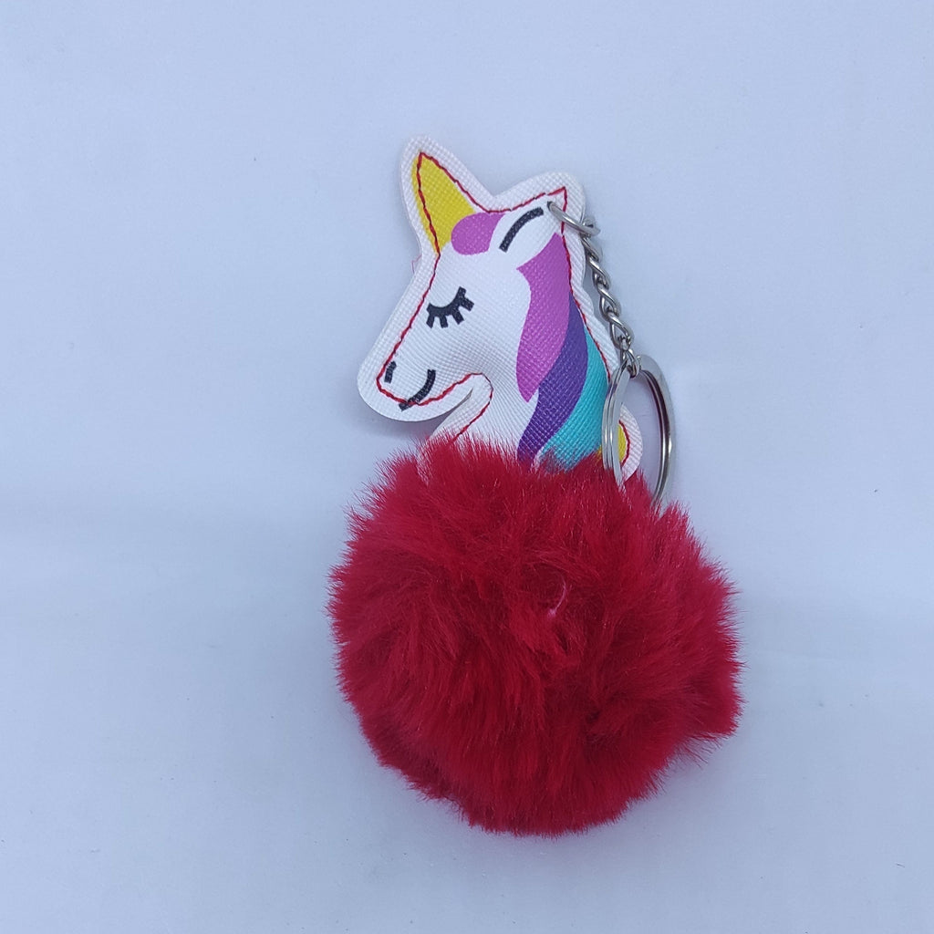 Fluffy and soft Unicorn key chain/ Bag accessory/ Car decor Dolls and Doll houses KidosPark