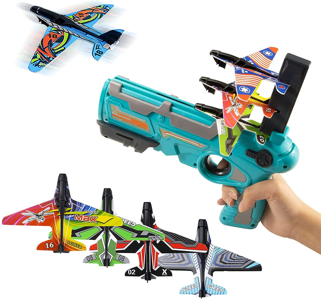 Foam aircraft launcher gun for kids Toy KidosPark