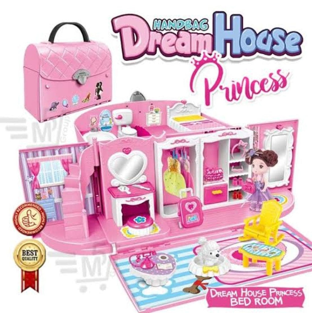 Handbag dream doll house with decoration accessories Role play toys KidosPark