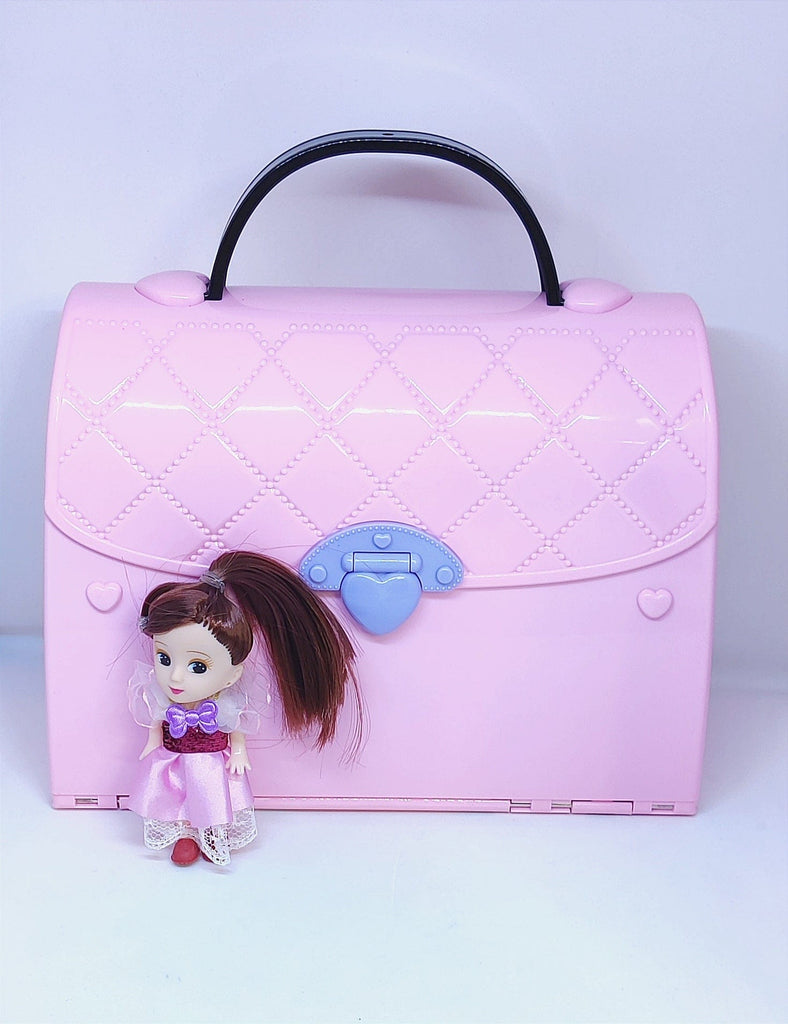 Handbag dream doll house with decoration accessories Role play toys KidosPark