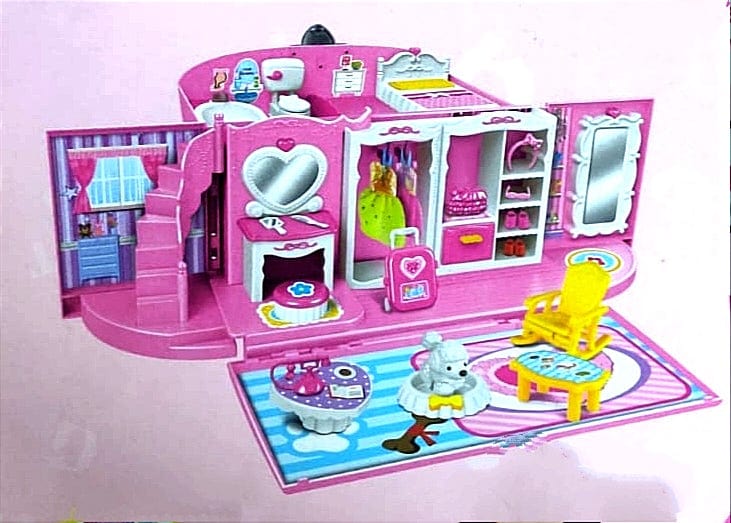 Handbag dream doll house with decoration accessories Role play toys KidosPark