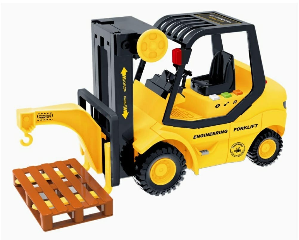 Immersive Play with the Heavy Duty Push Back Forklift Truck Toy - Foster Imagination and Learning! Cars and Car Tracks KidosPark