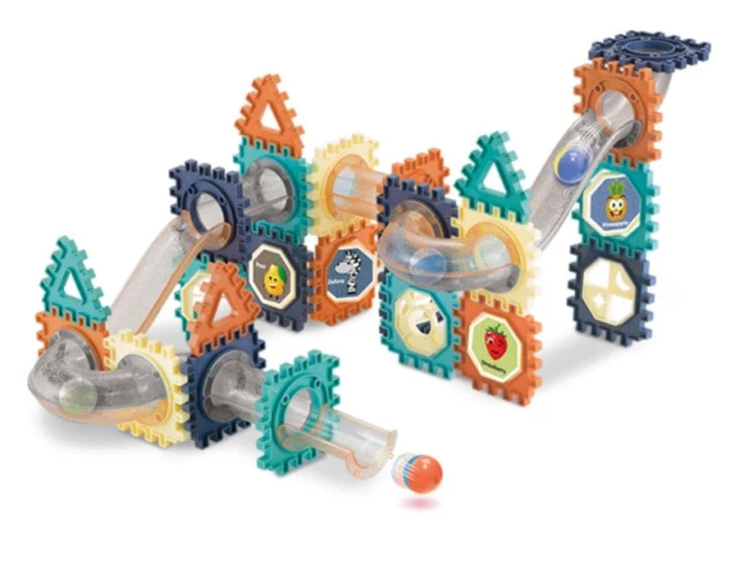 Inspire Creativity and Learning: 66-Piece Marble Run Building Blocks for Kids blocks KidosPark