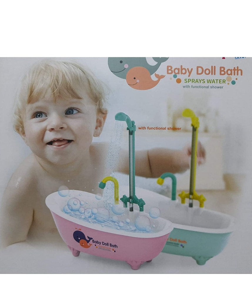 Interactive Baby Doll Bath Set with Working Shower | Realistic Bathtub Function & Dress-Up Fun Dolls and Doll houses KidosPark