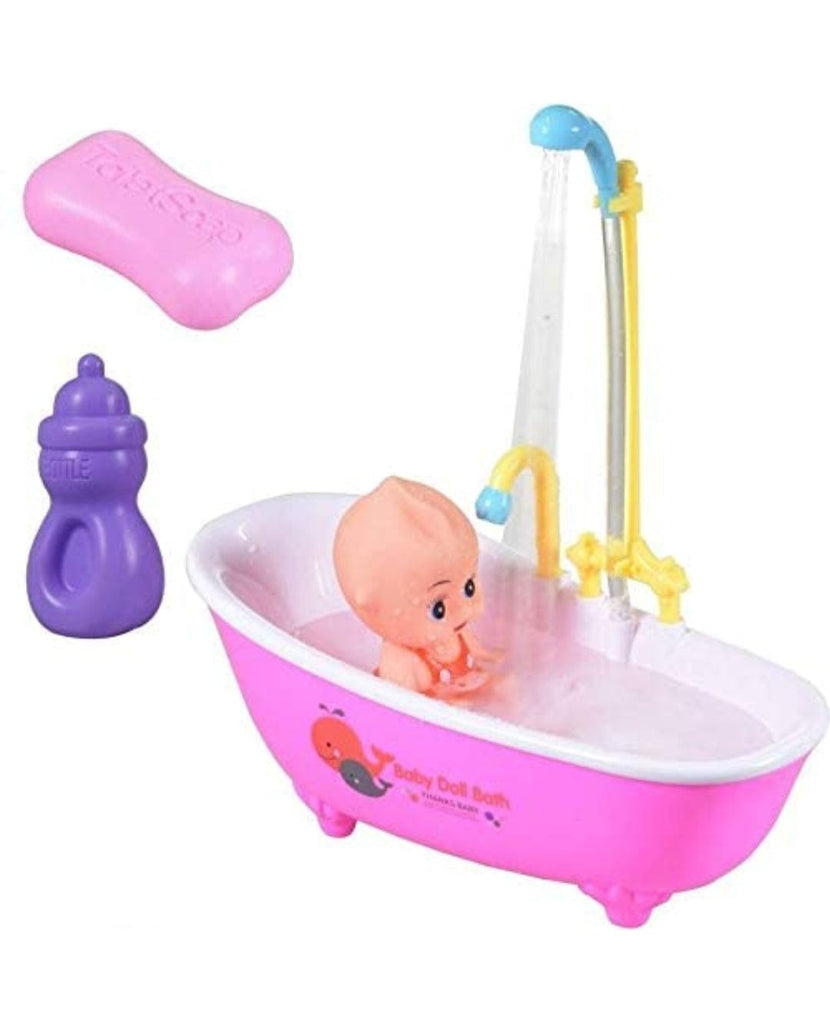 Interactive Baby Doll Bath Set with Working Shower | Realistic Bathtub Function & Dress-Up Fun Dolls and Doll houses KidosPark