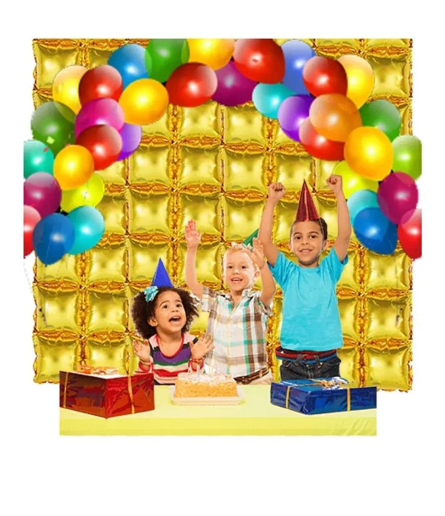 Metallic square air foil curtains/ backdrop. Curtain KidosPark