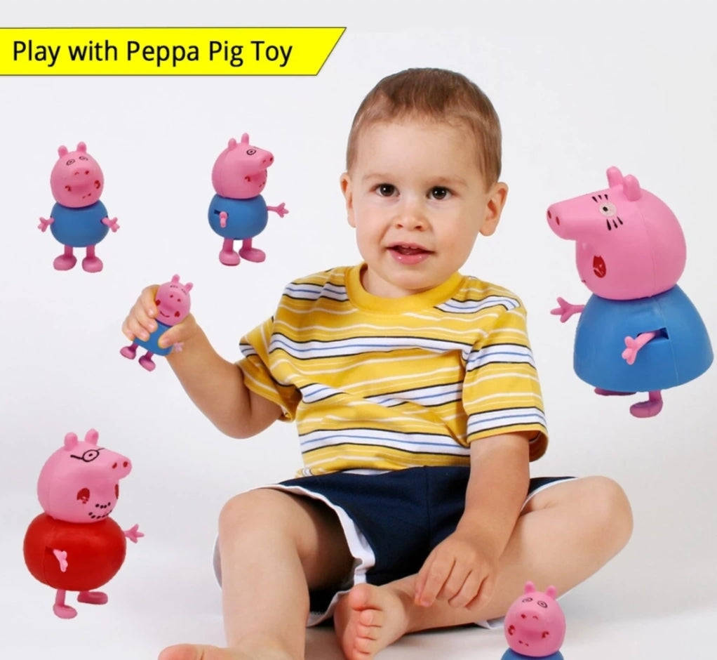 Peppa Pig and the amazingly cute family Figurines - Pack of 4 Role play toys KidosPark