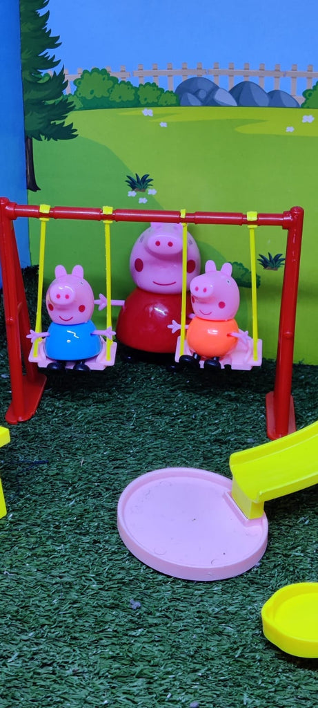 Peppa Pig and the cute family playground set Role play toys KidosPark