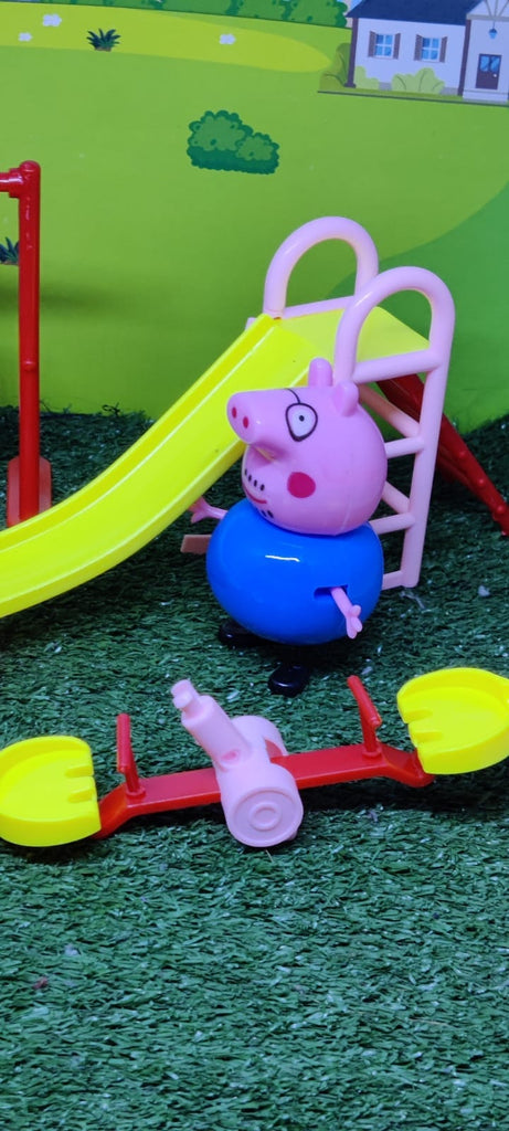 Peppa Pig and the cute family playground set Role play toys KidosPark