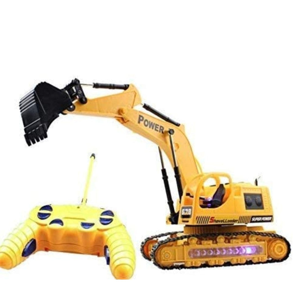 Premium R/C 5-Channel Rechargeable Chain Mounted Crawler Excavator Truck | LED Lights | Ideal Gift for Kids 3+ Years Remote controlled Toys KidosPark