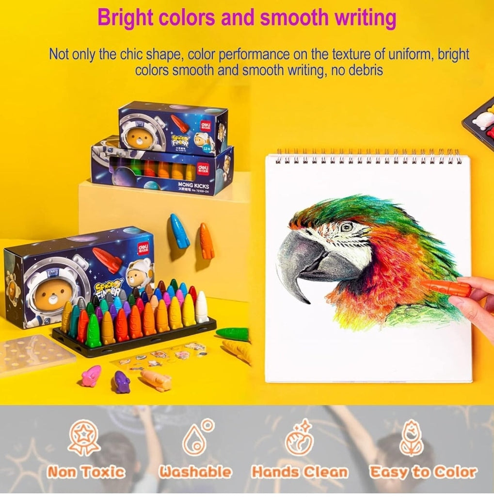 Rocket Crayon Set for Creative Kids Art and Crafts KidosPark