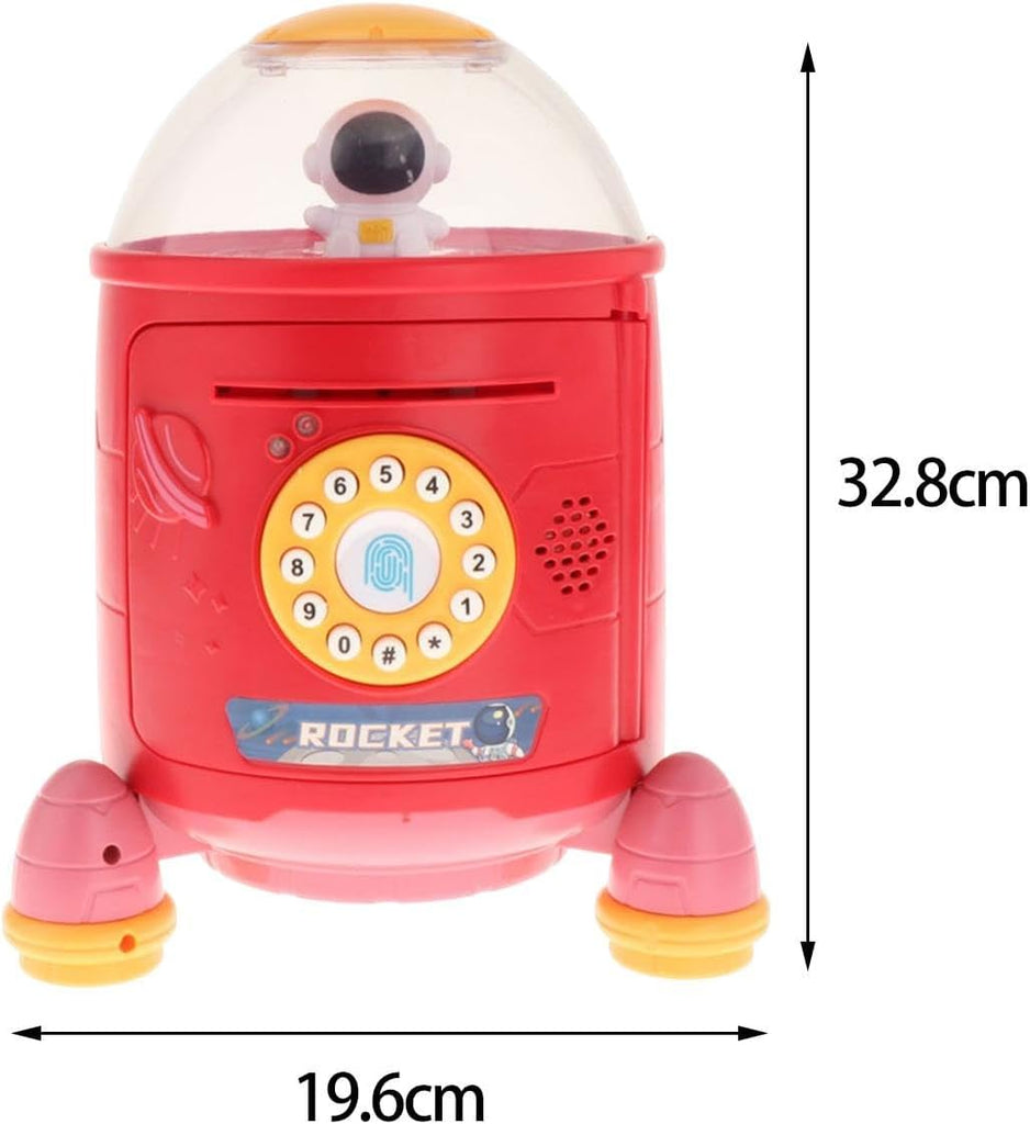 Rocket Piggy Bank with Safety Password Protection Piggy Bank KidosPark