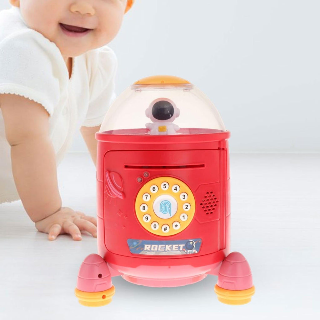 Rocket Piggy Bank with Safety Password Protection Piggy Bank KidosPark